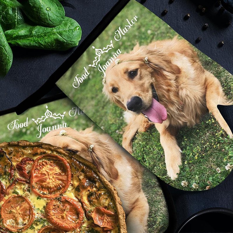 Custom Photo Oven Mitts & Pot Holders Set — Dog Toys