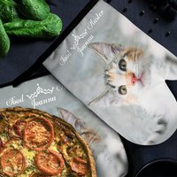 Custom Oven Mitts & Pot Holders Set for Cat Lovers — Dog Toys