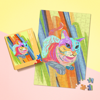 Custom Photo Puzzle - Colourful Cat — Dog Toys