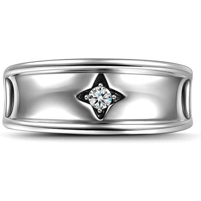 Star Fashion Ring with Zircon for Women