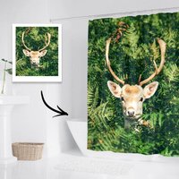 Custom Picture Printed Shower Curtain Pet Memorial
