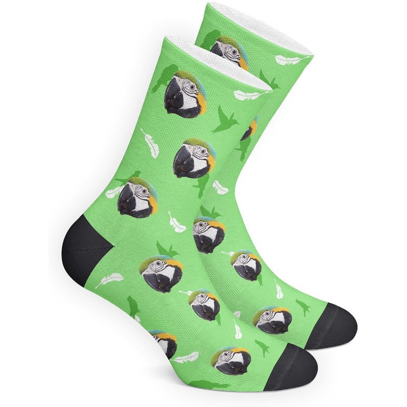 Chaussettes Visage Animal Amateurs Oiseaux Cadeau Noël — Accessoires pour oiseaux