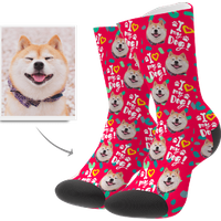Christmas Face Socks for Dog Lovers