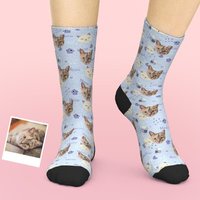 Custom Cat Socks Personalized Pet Christmas Gift