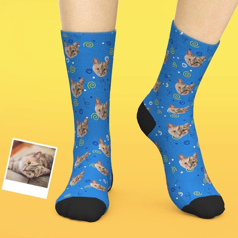 Chaussettes Chat Personnalisées Cadeau Noël Amusant — Jouets pour chiens