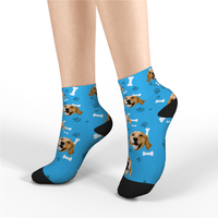 Dog Memorial Quarter Socks Christmas Gift