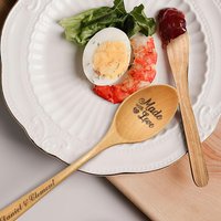 Cuillère en bois personnalisée gravée – Cadeau pour maman — Gadgets de cuisine