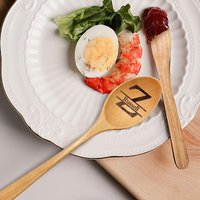 Cuillères en bois personnalisées avec noms de famille — Gadgets de cuisine