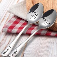 Engraved Spoon with Last Name and Date