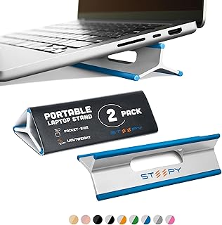 Steepy Surélévateur Laptop Riser Wedge Ventilé Bleu Océan — Accessoires pour ordinateurs portables