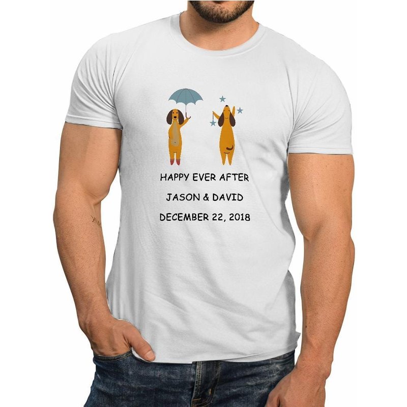 T-shirt personnalisé LGBT anniversaire pour couples