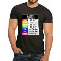 T-Shirt Custom Gay Agenda pour Hommes