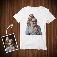 Custom Photo T-Shirt Birthday Gift for Grandpa — Mens T Shirts