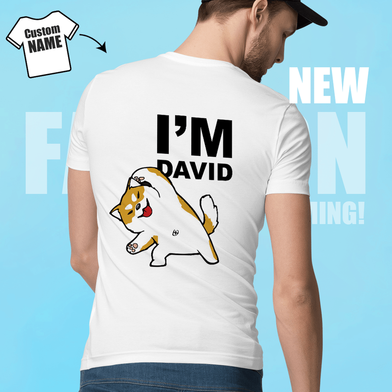 T-Shirt Chat Personnalisé Mignon avec Nom — Jouets pour chiens