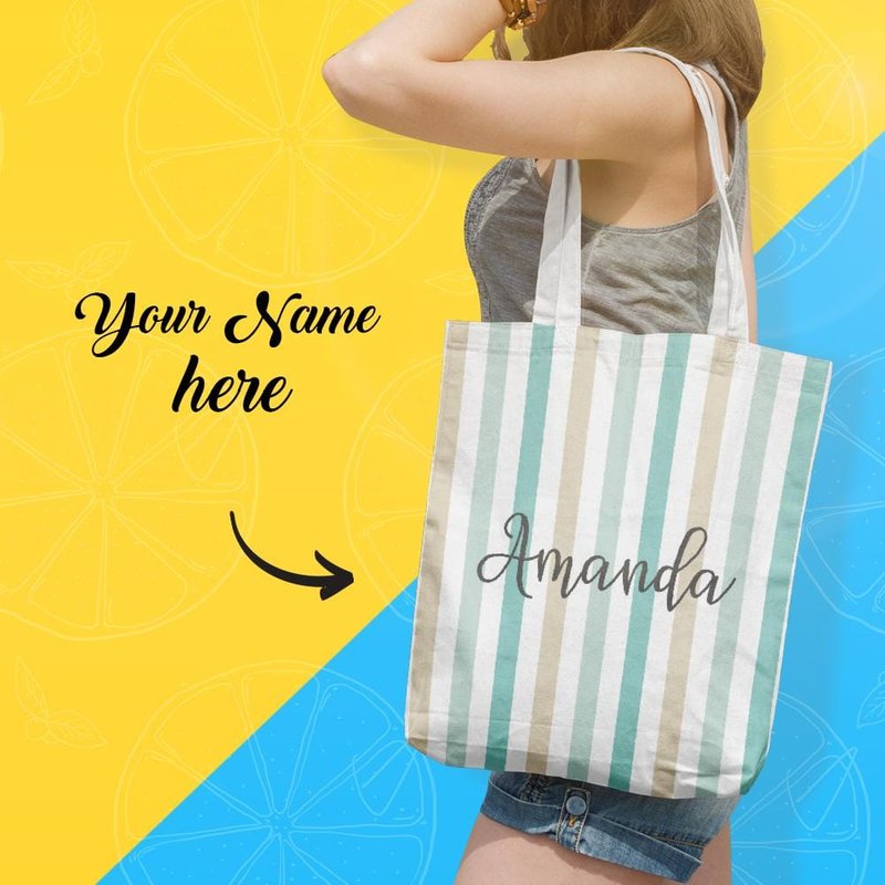 Sac à main en toile personnalisé pour femme — Sacs à main pour femmes