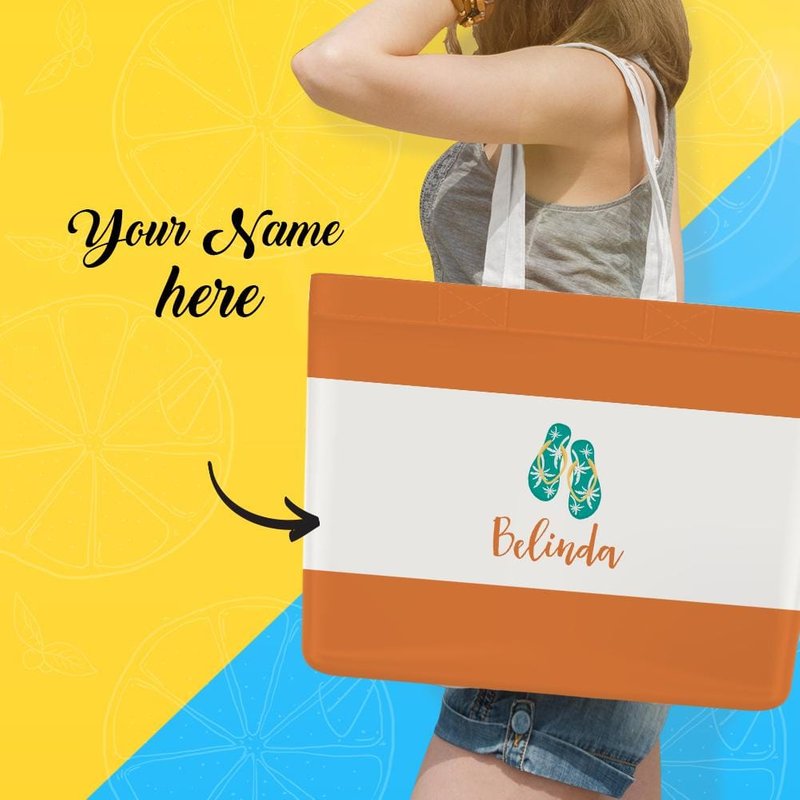 Sac à main orange personnalisé pour l'été — Sacs à main pour femmes