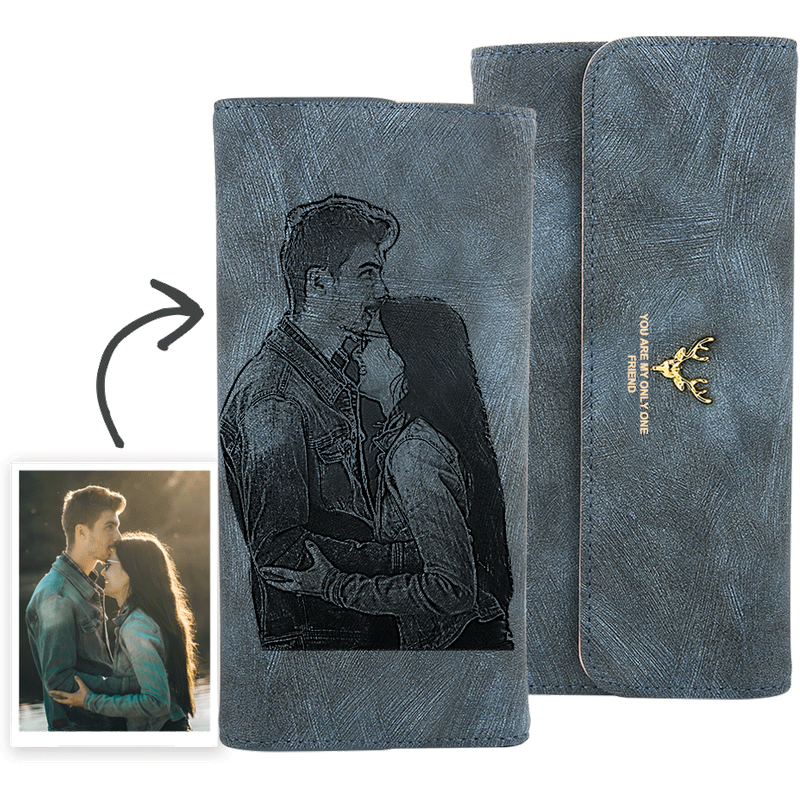 Photo Wallet for Him – Blue — Wallet Men