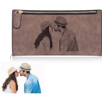 Portefeuille personnalisé avec fermeture éclair