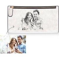 Grey Wallet for Her with Lanyard