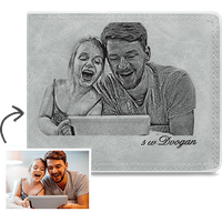 Portefeuille Photo pour Homme Gris