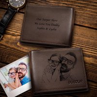 Photo Wallet Custom Personalized Brown Wallet