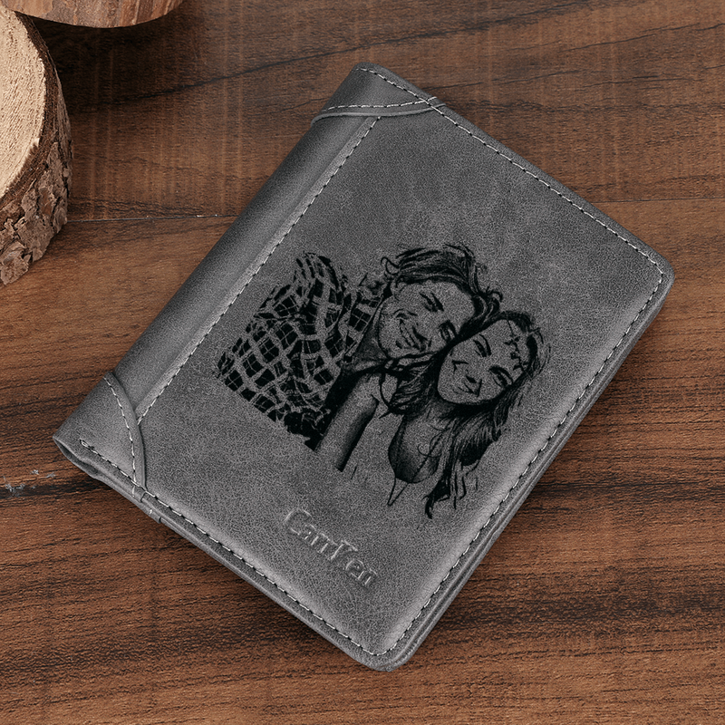 Portefeuille Court Personnalisé pour Femmes — Portefeuille Homme