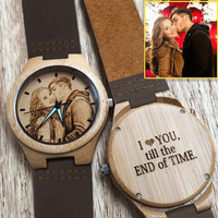 Personalized Wooden Custom Picture Watch — Mens Watches