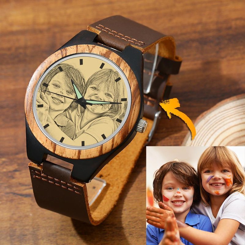 Custom Photo Kids Watch with Lanyard — Mens Watches