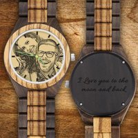 Photo Wooden Watch Personalized Gift