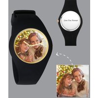 Engraved Photo Watch for Mom