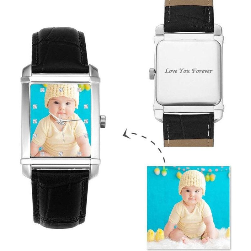 Montre personnalisée en silicone avec lanière — Montres pour hommes