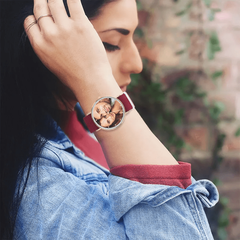 Montre photo personnalisée – 3 couleurs