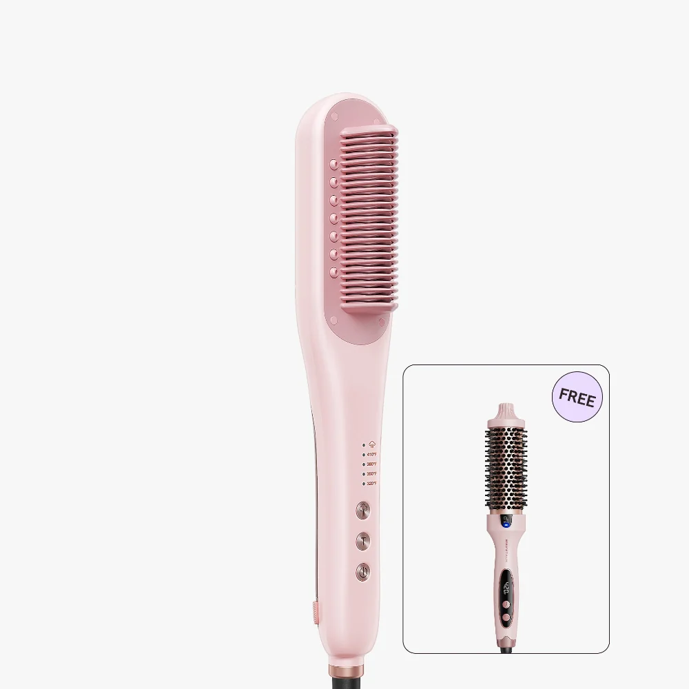 Duo Volume Haute Brillance - Rose — Outils de coiffure