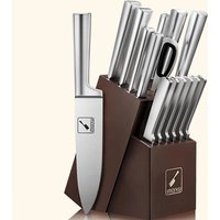 Ensemble de couteaux 15 pièces avec bloc de rangement — Ensemble de couteaux