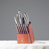 Ensemble de couteaux 15 pièces avec bloc de rangement