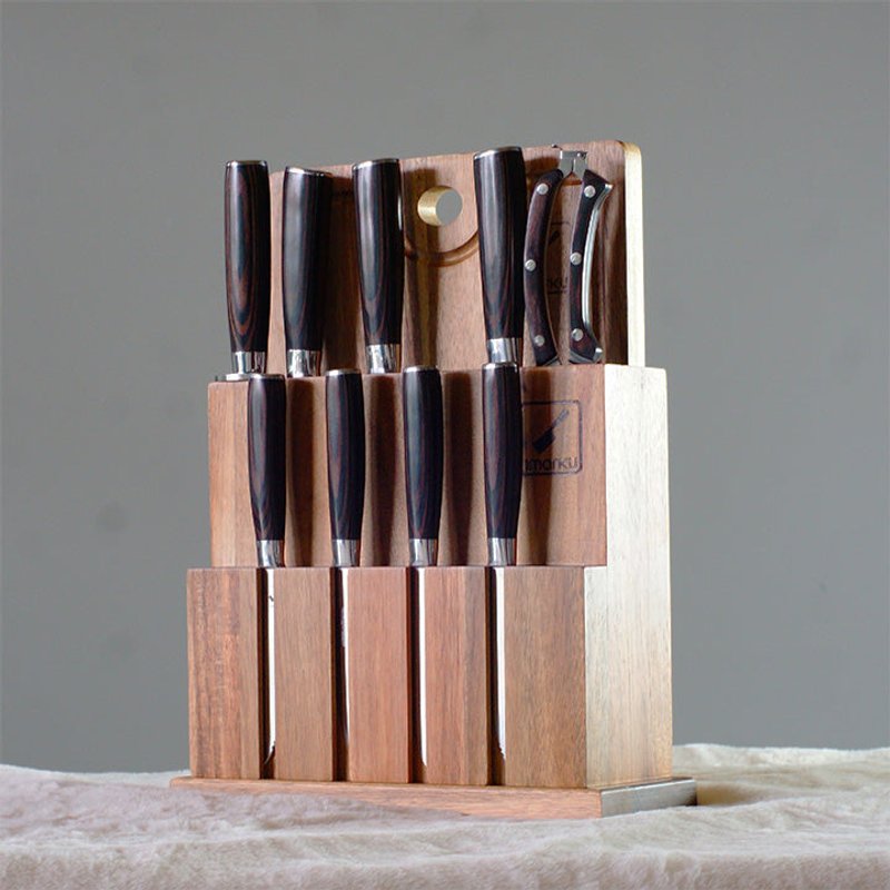 Ensemble de couteaux de cuisine 11 pièces avec bloc — Ensemble de couteaux