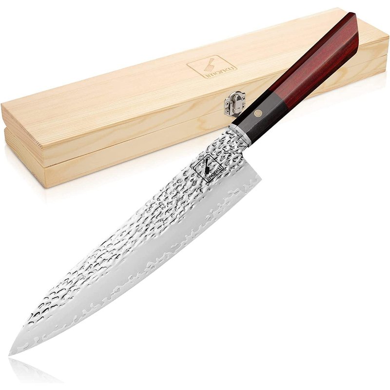 Couteau de chef imarku Gyuto 9" AUS10 Couteau japonais martelé — Ensemble de couteaux
