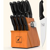 14-Piece Kitchen Knife Block Set