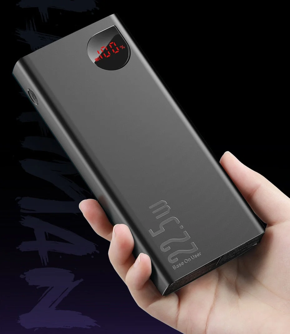 Chargeur Portable Encalife 20 000mAh Power Bank 22,5W