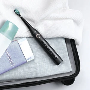 Brosse à Dents Électrique Encalife avec 8 Têtes de Brosse - Noir — Brosse à dents électrique