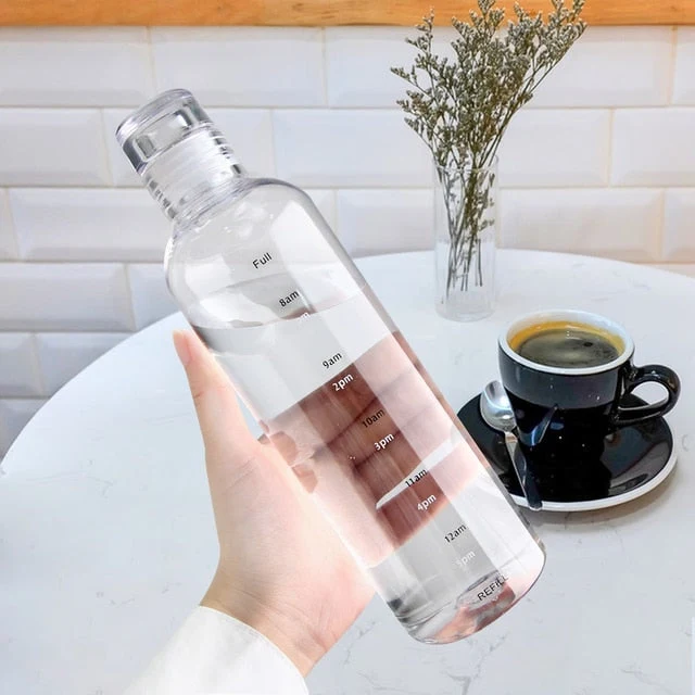 Hydration-Tracking Water Bottle with Leak-Proof Design - 500ml