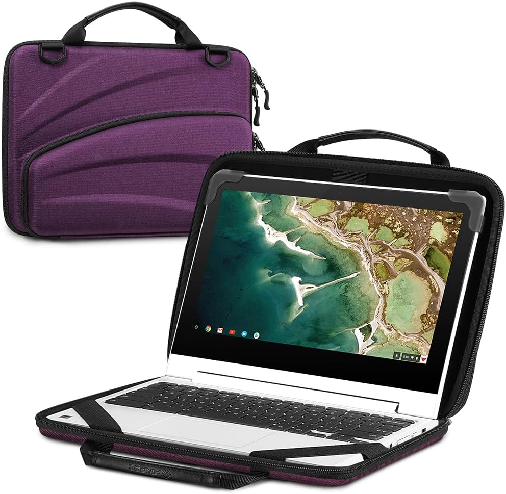 Étui FINPAC 11,6 po pour Chromebook – Violet — Coque de téléphone