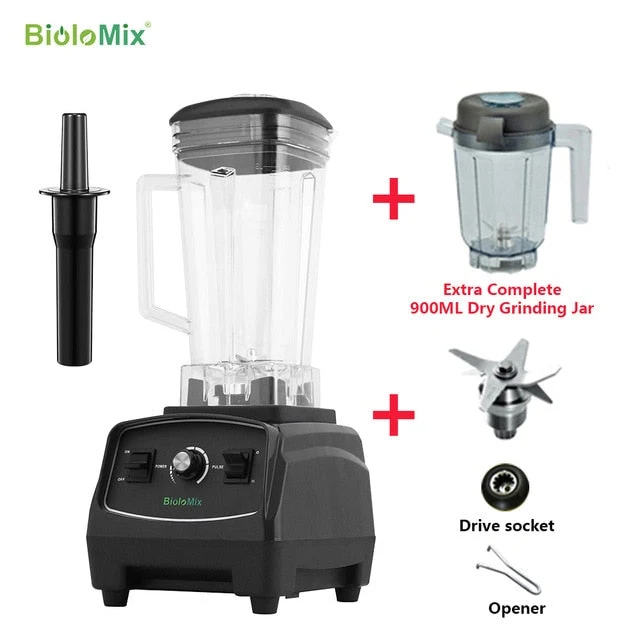 Electric Blender | 2,200W | High-Power - Black / USA | Canada | Mexico | Japan