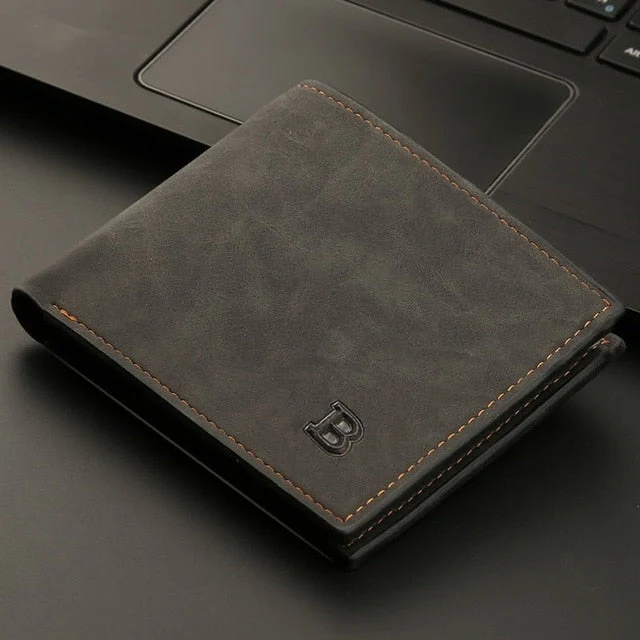 Portefeuille en Cuir Rétro pour Hommes - Léger et Élégant — Portefeuille Homme