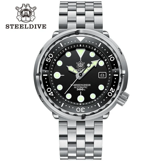 Montre de Plongée Encalife avec Miroir en Saphir Résistant aux Rayures — Montres pour hommes