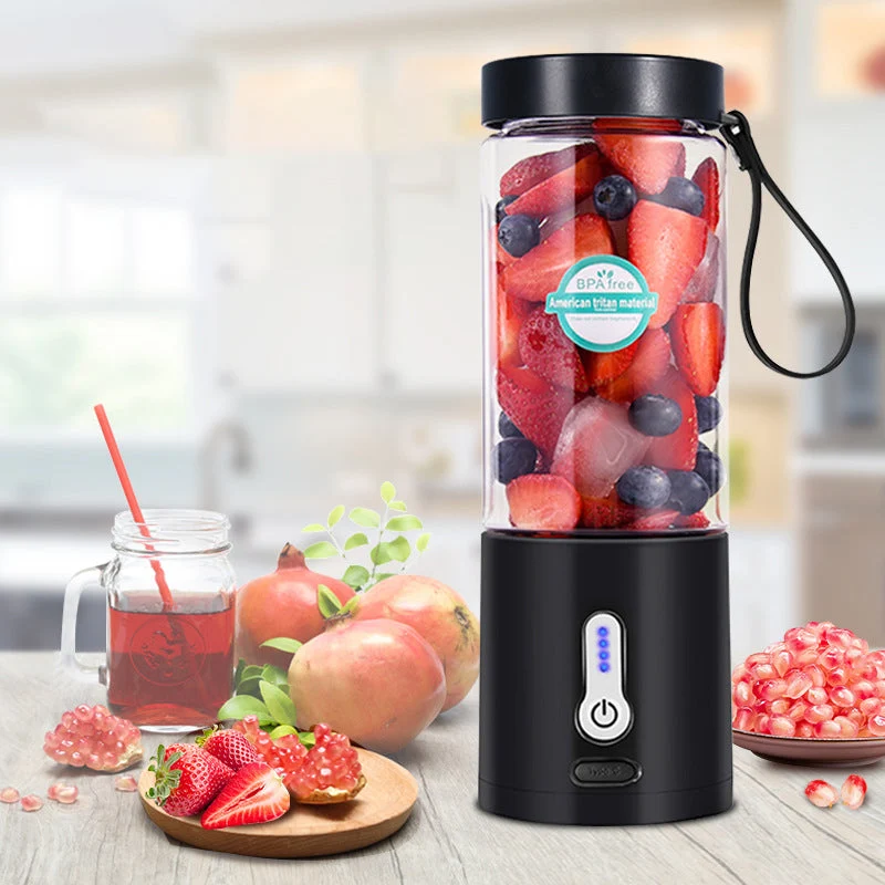 Extracteur de Jus Électrique 530ML par encalife - Rechargeable USB, Facile à Nettoyer — Mixer