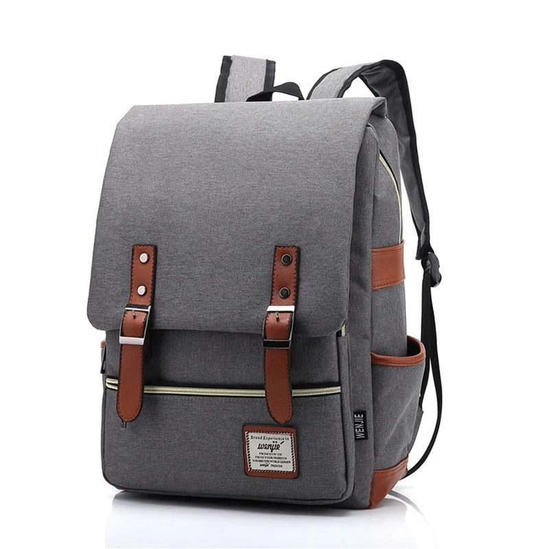 Multi-Purpose Backpack | Spacious Compartments - Light Grey — Travel Backpack
