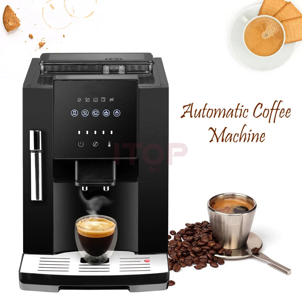 Automatic Espresso Machine | With Built-In Coffee Beans Grinder, Milk Frother, And Hot Water Dispenser - US | Canada | Mexico | Japan