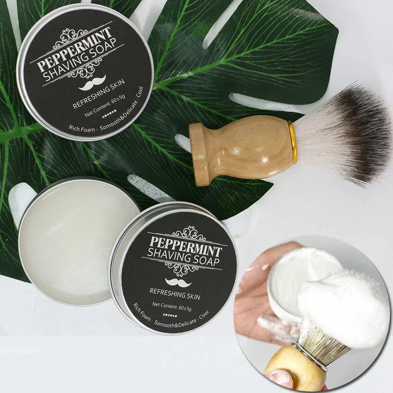 Crème à Barbe Encalife Menthe en Boîte Aluminium 60g — Tondeuses personnelles
