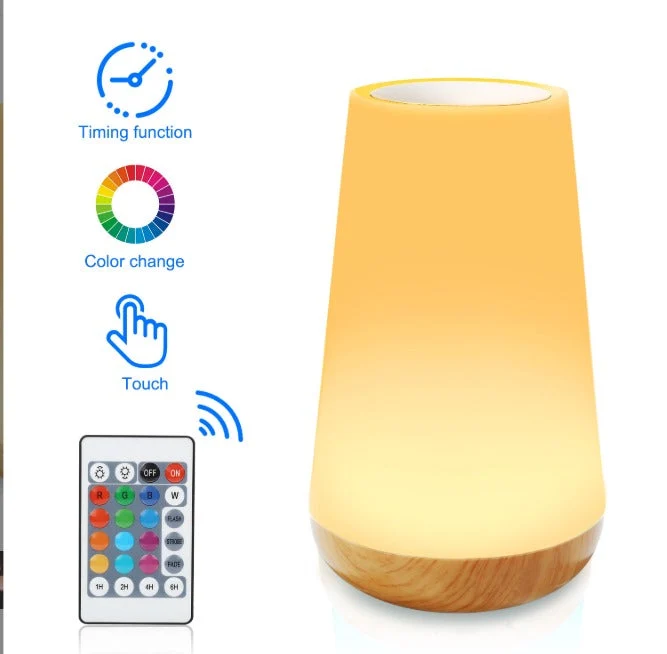 Lampe de chevet tactile LED Encalife avec couleurs RGB et niveaux de luminosité — Veilleuses et lampes galaxie